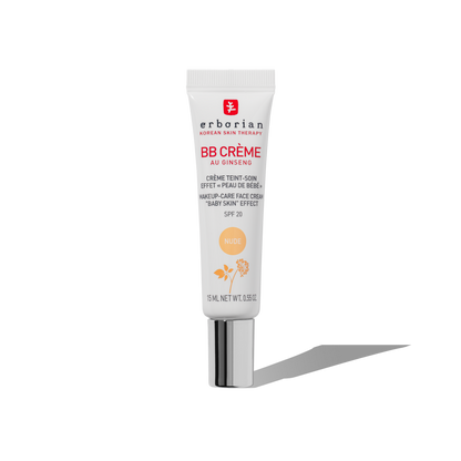 ERBORIAN BB CREME BB CON GINSENG NUDE TARTAMIENTO CON COLOR 5 EN 1 PARA UN EFECTO PIEL DE BEBE  SPF 20  15ML
