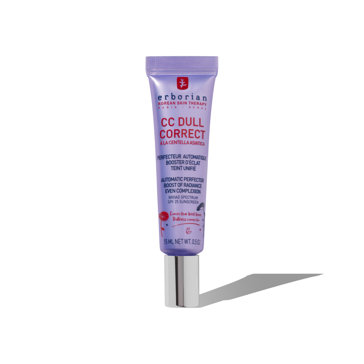 ERBORIAN CC DULL CORRECT TRATAMIENTO ILUMINADOR Y PERFECCIONADOR CON CENTELLA ASIATICA SPF25  15 ML