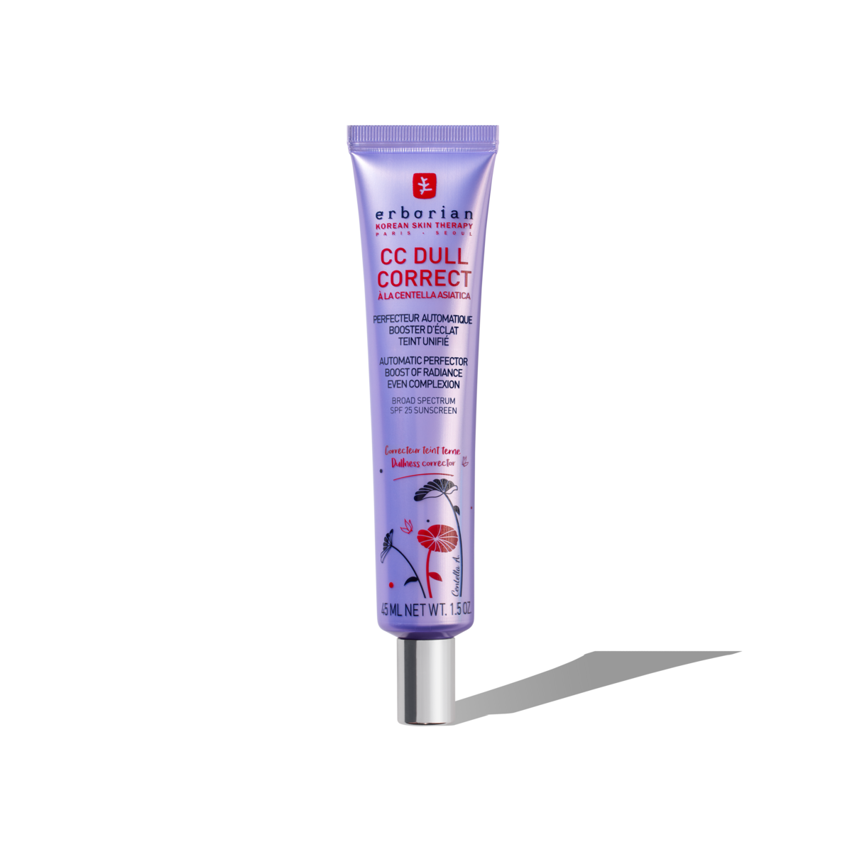 ERBORIAN CC DULL CORRECT TRATAMIENTO ILUMINADOR Y PERFECCIONADOR CON CENTELLA ASIATICA SPF25  15 ML