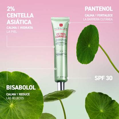 ERBORIAN CC RED CORRECT TRATAMIENTO CORRECTOR ANTIROJECES SPF 30 40ML