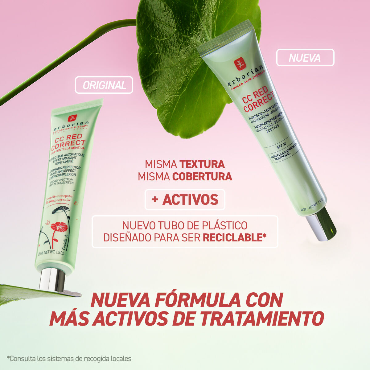 ERBORIAN CC RED CORRECT TRATAMIENTO CORRECTOR ANTIROJECES SPF 30 40ML