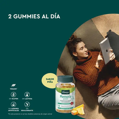 KNEIPP MEMORIA 60 GUMMIES SABOR PIÑA