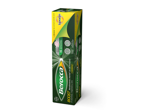 BEROCCA BOOTS SABOR CEREZA 15 COMPRIMIDOS EFERVESCENTES