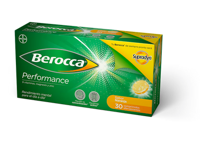 BEROCCA PERFORMANCE SABOR NARANJA 30 COMPRIMIDOS EFERVESCENTES